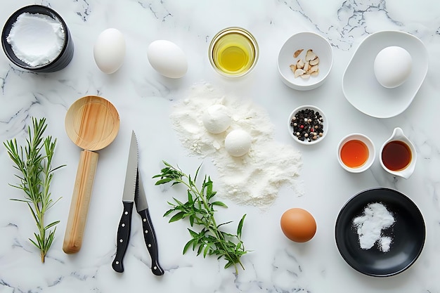 Składniki i przybory — przygotowanie dania